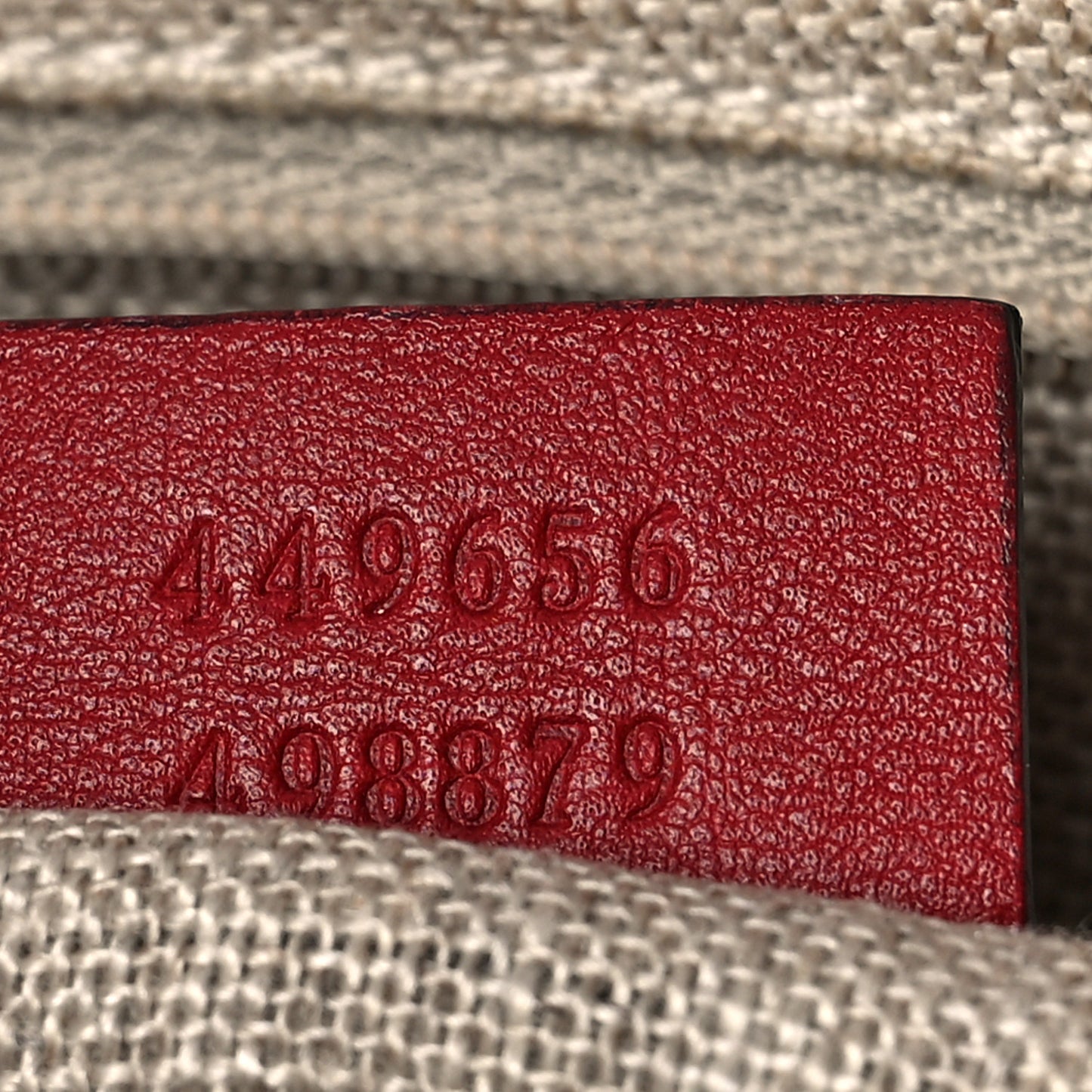 Soft Microguccissima Small Zippered Satchel Rosso