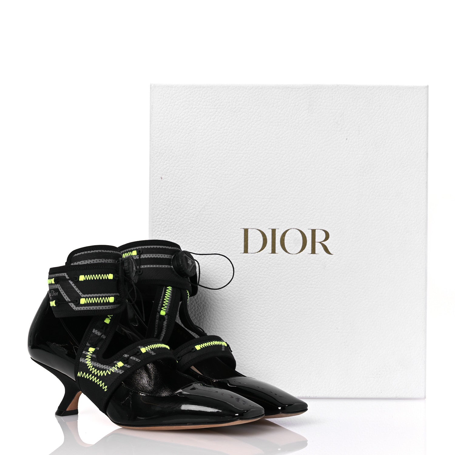 Christian Dior Patent 62-22 Pumps 40 Black Green 11 of 11