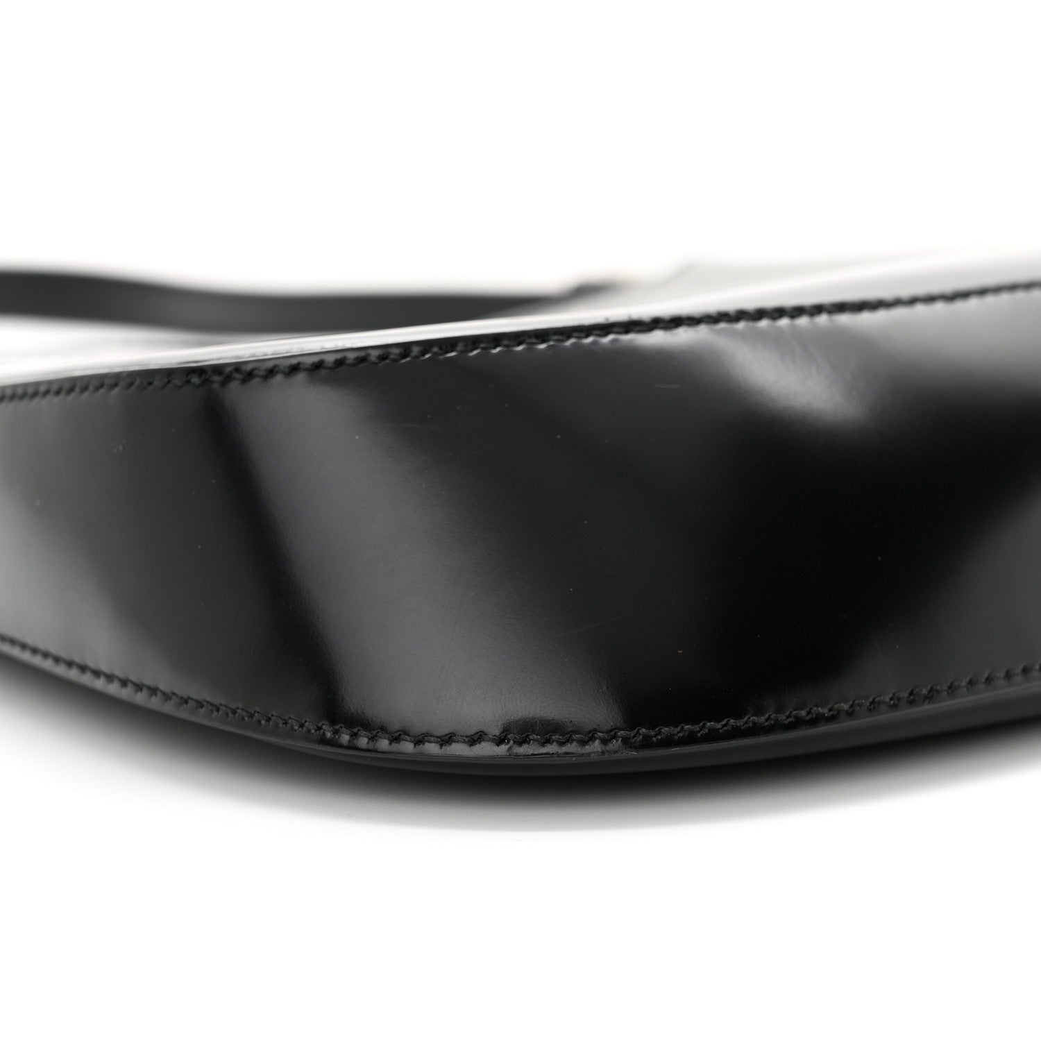 Prada Spazzolato Cleo Shoulder Bag Black 8 of 10