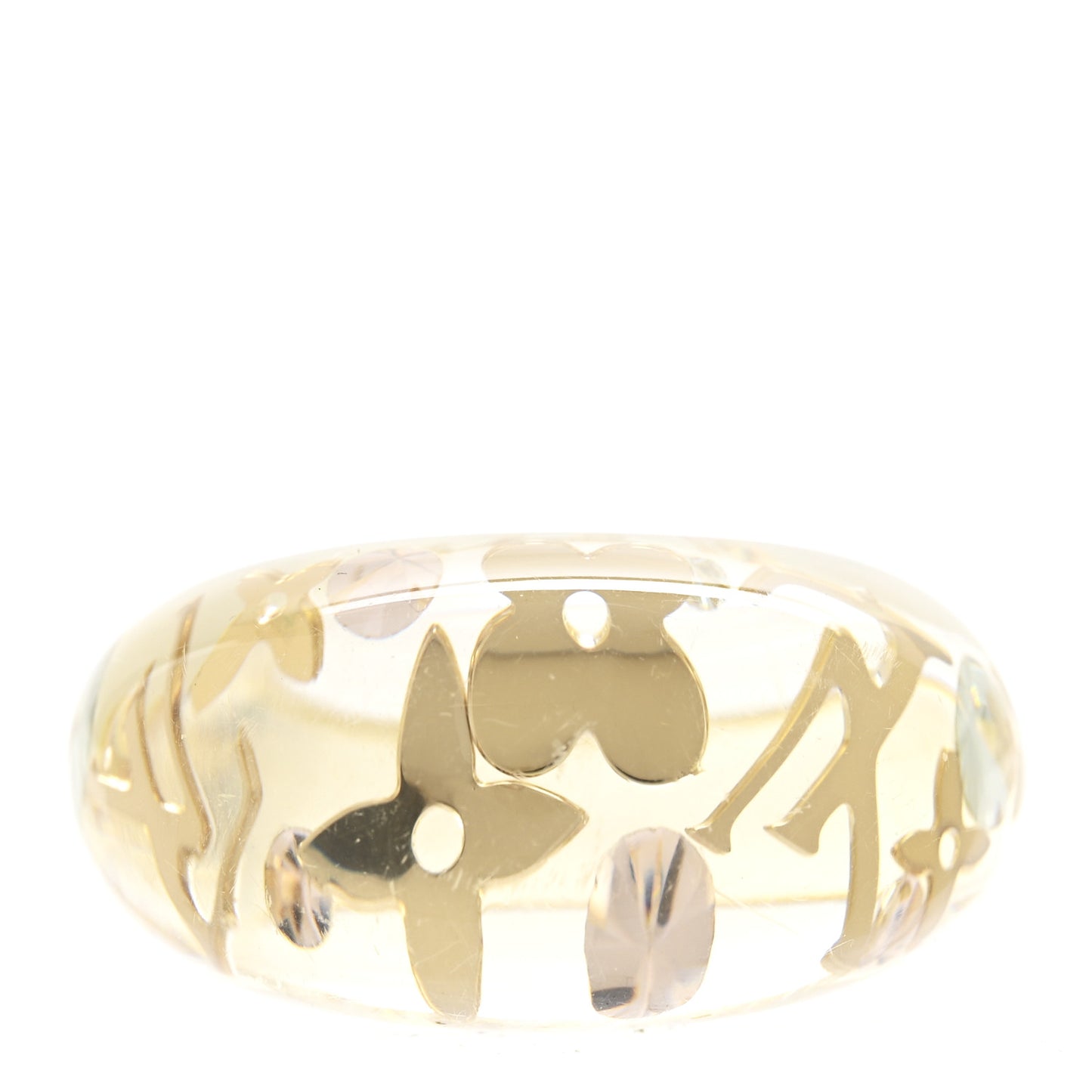 Resin Swarovski Inclusion Ring M 53 6.5 Transparent