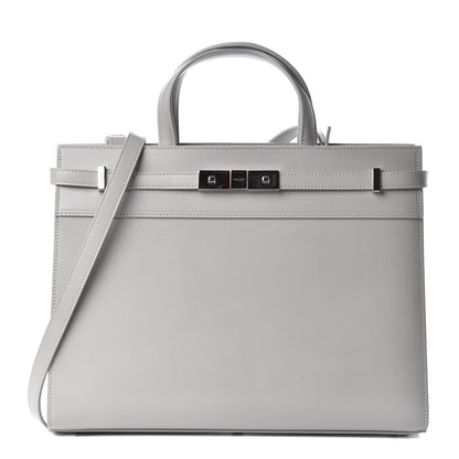 Saint Laurent Calfskin Small Manhattan Shopper Tote Granite 1 of 9