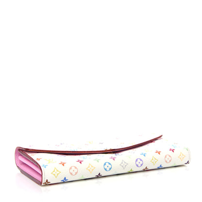 Louis Vuitton Monogram Multicolor Sarah Wallet NM White Litchi 4 of 7