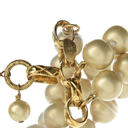 Chanel Pearl Layered Choker Necklace Gold 5 of 5