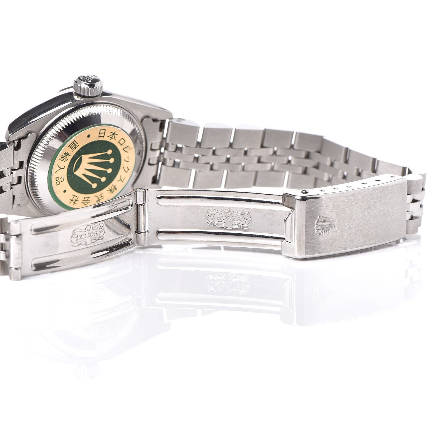 Rolex Stainless Steel 18K White Gold 26mm Oyster Perpetual Datejust Watch Silver 69174 6 of 6