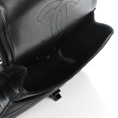 Chanel Sheepskin Chevron Quilted 2.55 Reissue 225 Double Flap So Black 5 of 9
