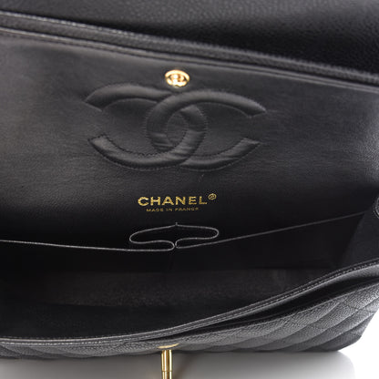 Chanel Caviar Quilted Medium Double Flap Black 5 of 10