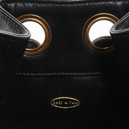Chanel Lambskin CC Drawstring Bag Black 7 of 8