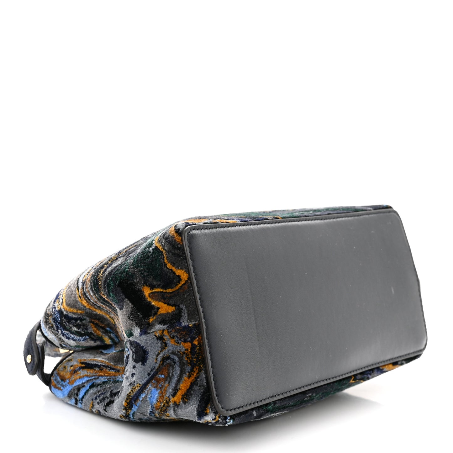 Velvet Marble Mini Peekaboo Iconic Satchel Blue Multicolor