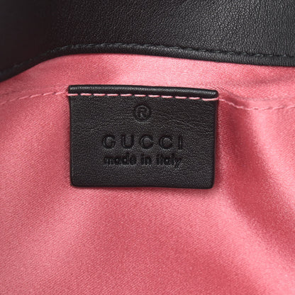 Gucci Velvet Matelasse Mini GG Marmont Shoulder Bag Black 11 of 12