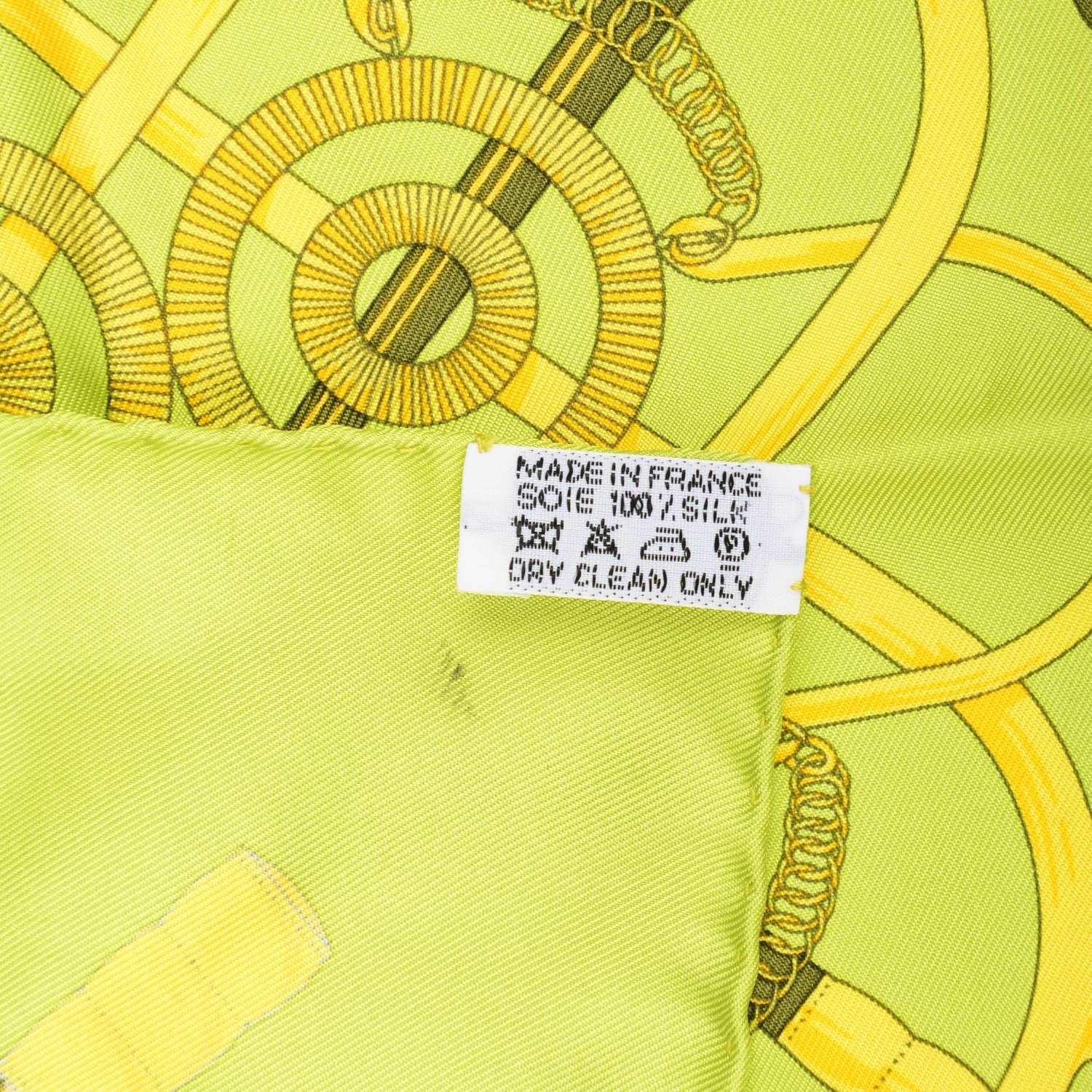 Hermes Silk Eperon D'Or Pocket Square Scarf 5 of 5