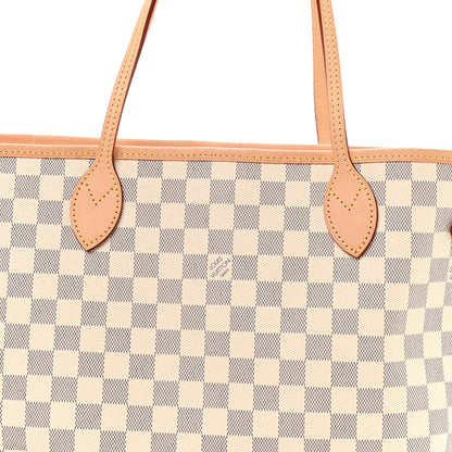 Louis Vuitton Damier Azur Neo Neverfull MM Rose Ballerine 8 of 10
