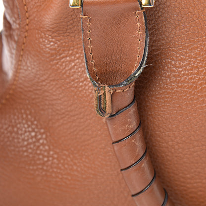 Chloe Calfskin Medium Marcie Satchel Tan 15 of 23