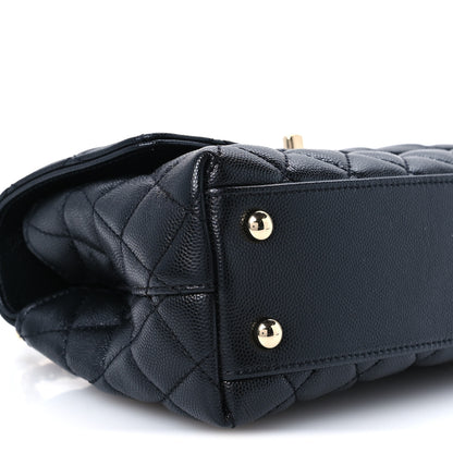 Chanel Caviar Quilted Mini Coco Handle Flap Black 9 of 11