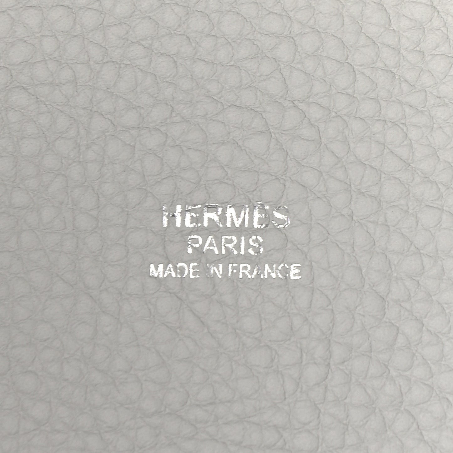 Taurillon Clemence Picotin Lock 22 MM Gris Perle