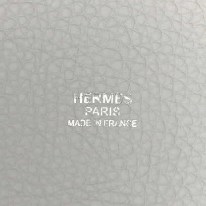 Hermes Taurillon Clemence Picotin Lock 22 MM Gris Perle 5 of 8