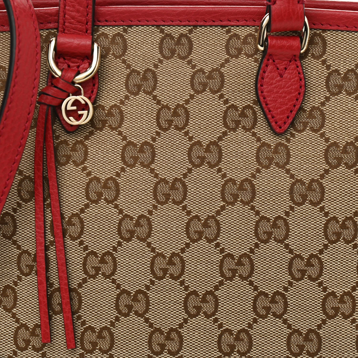Gucci Monogram Small Bree Tote Red 8 of 10