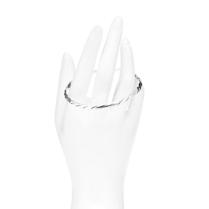 Tiffany Sterling Silver Twisted Bangle Bracelet 2 of 4