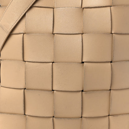 Bottega Veneta Lambskin Maxi Intrecciato Cassette Messenger Almond 9 of 12