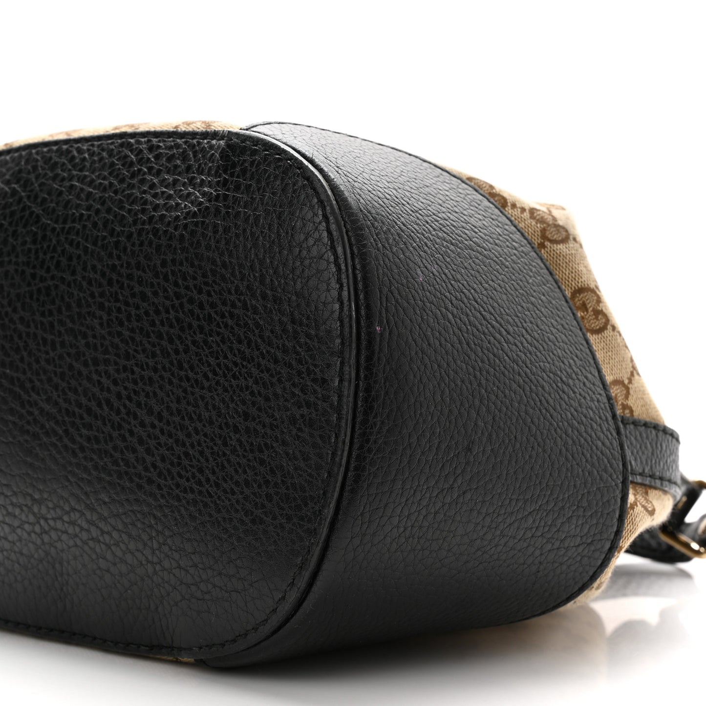 GG Monogram Calfskin Bucket Bag Black