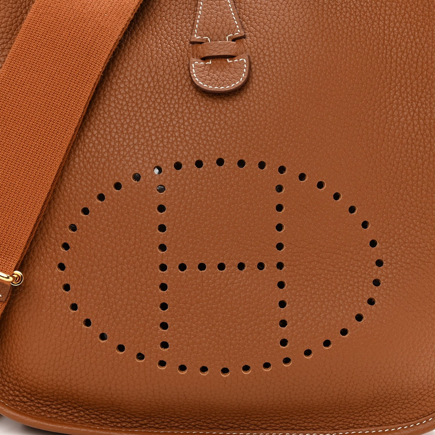 Hermes Taurillon Clemence Evelyne III PM Gold 8 of 10