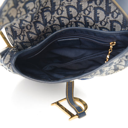 Christian Dior Monogram Saddle Bag Blue 4 of 13