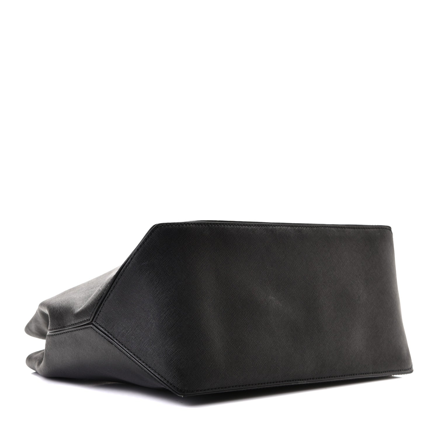 Marc Jacobs Calfskin Embossed Logo East West Shopper Tote Black 3 of 8