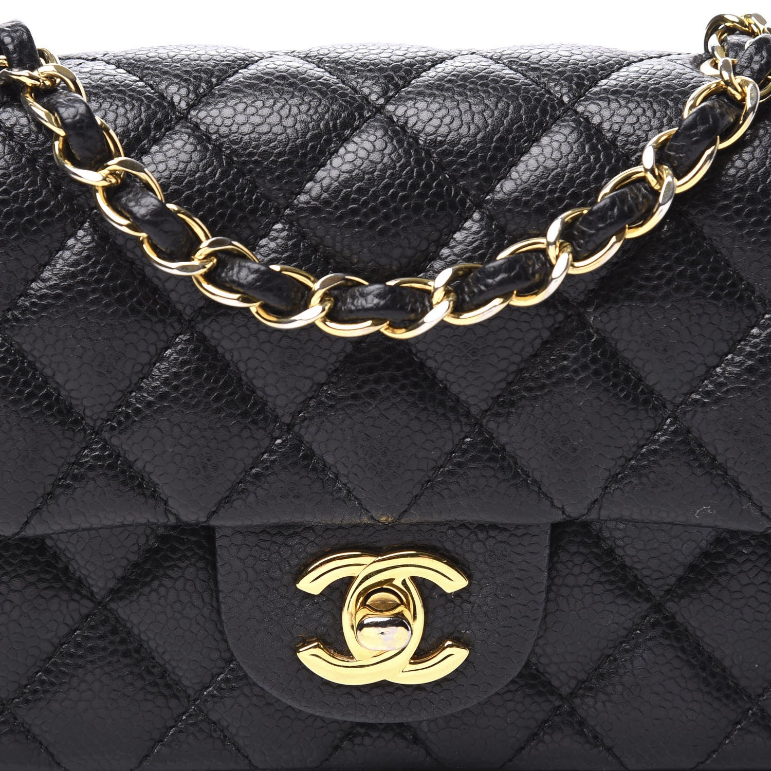 Chanel Caviar Quilted Mini Rectangular Flap Black 9 of 9