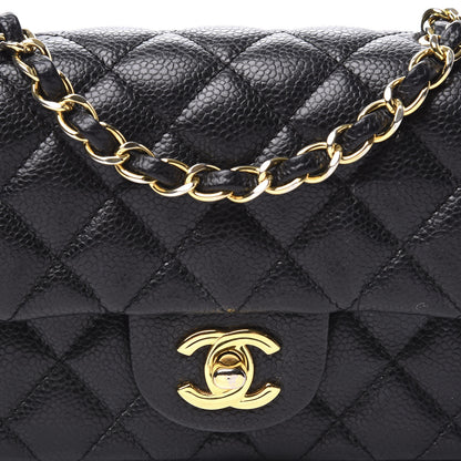 Chanel Caviar Quilted Mini Rectangular Flap Black 9 of 9