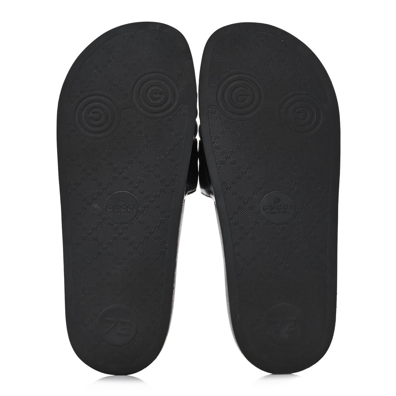 Gucci Rubber Womens Pursuit Pool Slide Sandals 39 Black 5 of 7