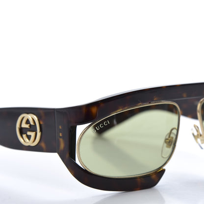 Gucci Oval Sunglasses GG0233S Tortoiseshell Gold 7 of 7