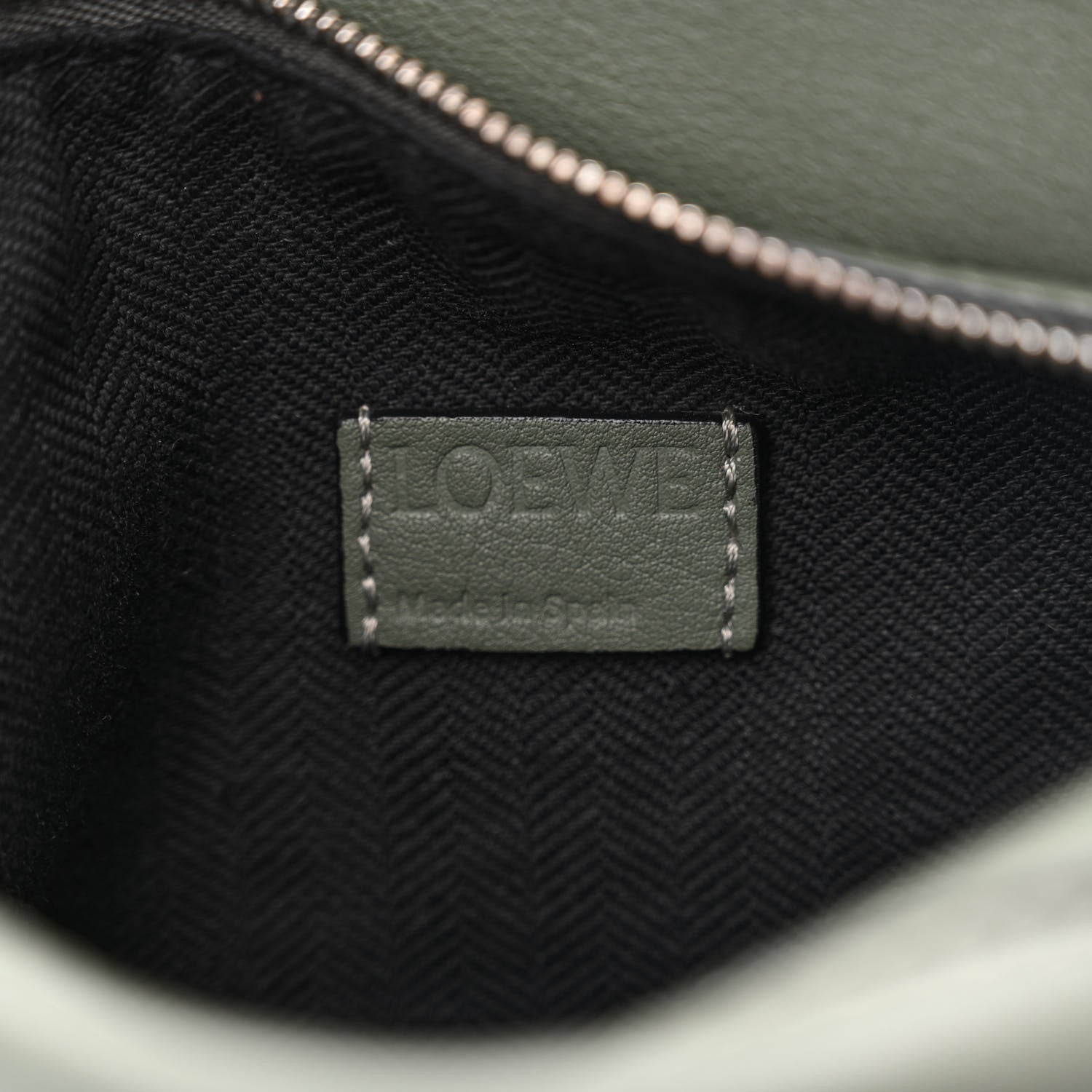 Loewe Calfskin Mini Puzzle Bumbag Dark Sage 6 of 13