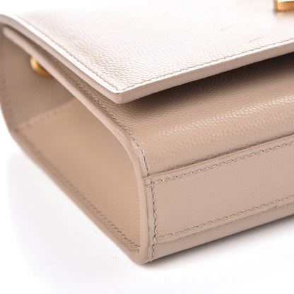 Saint Laurent Grain De Poudre Small Monogram Kate Satchel Nude Powder 5 of 9