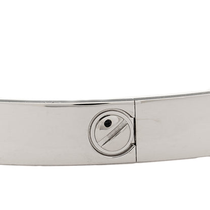 Cartier 18K White Gold LOVE Bracelet 17 6 of 8