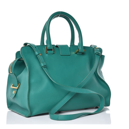 Saint Laurent Calfskin Small Classic Y Cabas Green 3 of 14