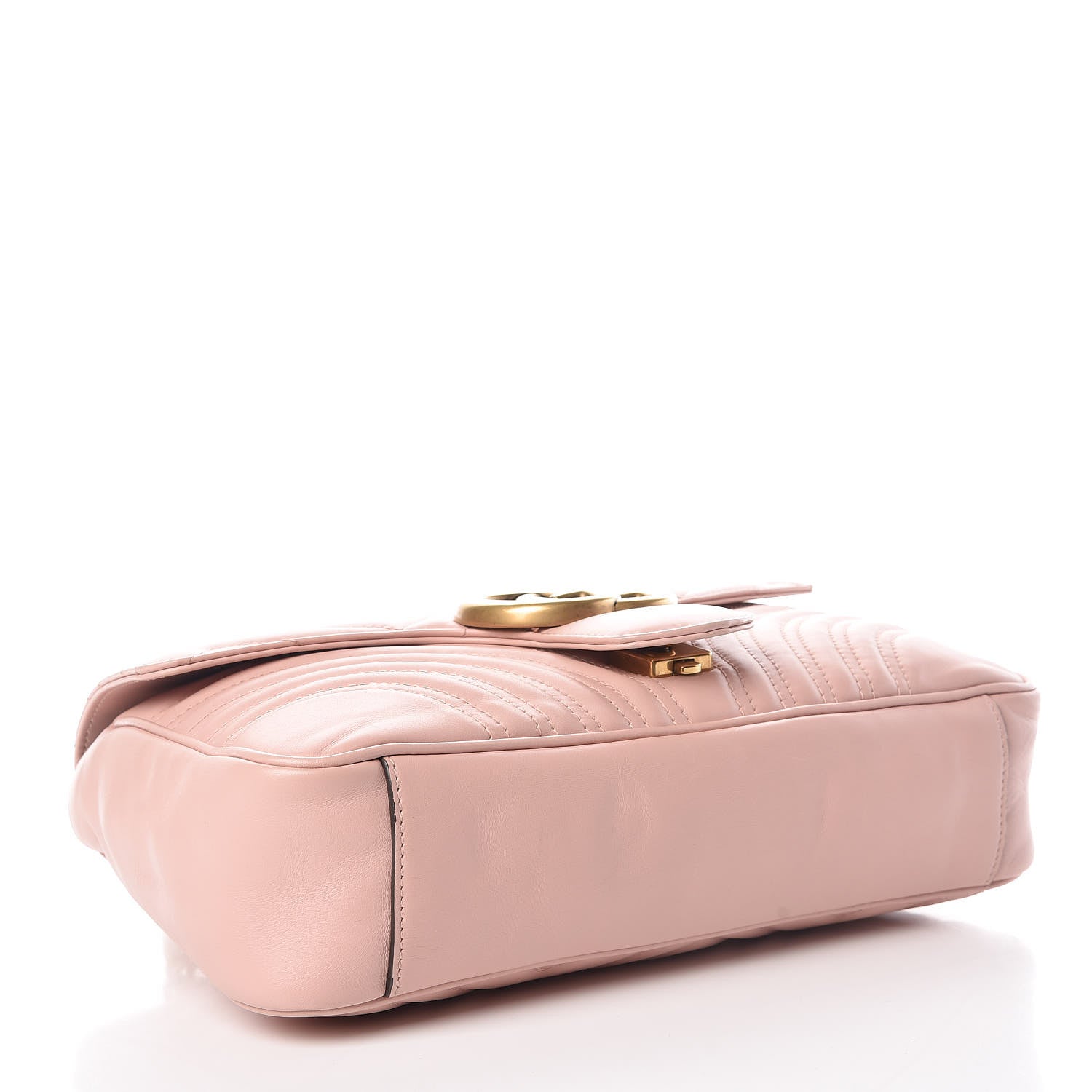Gucci Calfskin Matelasse Medium GG Marmont Shoulder Bag Perfect Pink 4 of 9