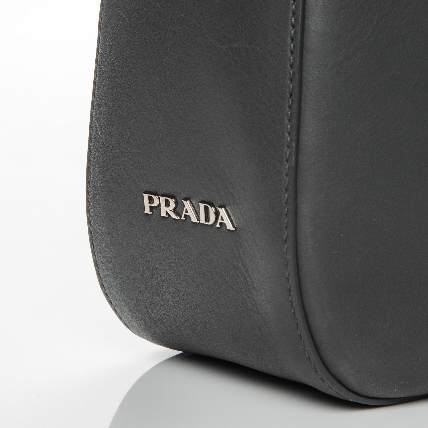 Prada Vitello Corsica Pocket Hobo Bag Mercurio 8 of 8