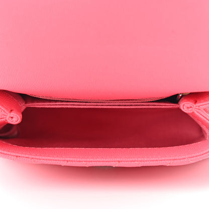 Chanel Caviar Quilted Incognito Extra Mini Coco Handle Flap Pink 5 of 10