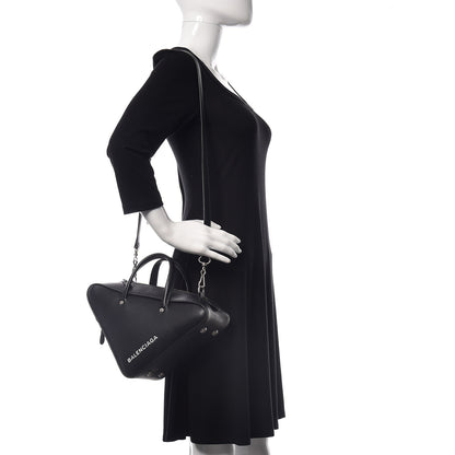 Balenciaga Calfskin S Triangle Duffle Black 2 of 8