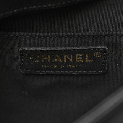 Chanel Shiny Caviar Quilted Medium Duma Pockets Drawstring Backpack Black 6 of 10