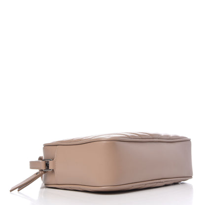 Saint Laurent Calfskin Matelasse Monogram Lou Camera Bag Dark Beige 4 of 9