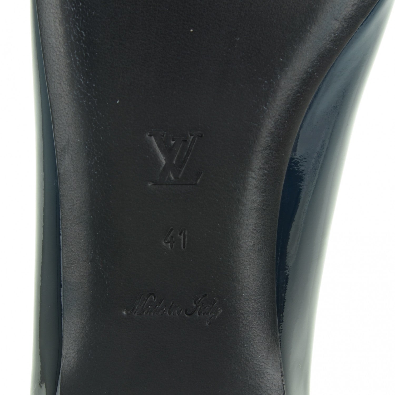 Louis Vuitton Patent Calfskin Gossip Ballerina Flats 41 Blue 6 of 8