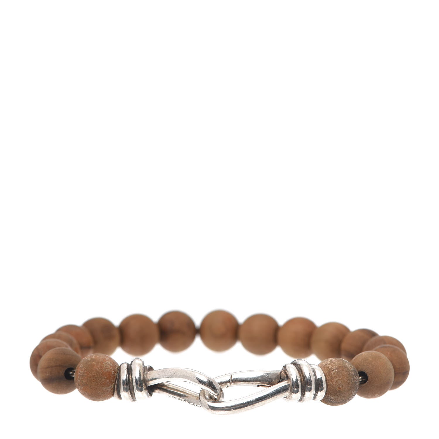 Tiffany Sterling Silver Wood Paloma Picasso Knot Bead Bracelet 3 of 4