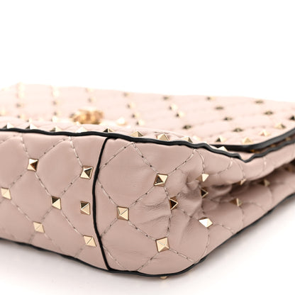 Valentino Garavani Lambskin Medium Rockstud Spike Shoulder Bag Poudre 8 of 8