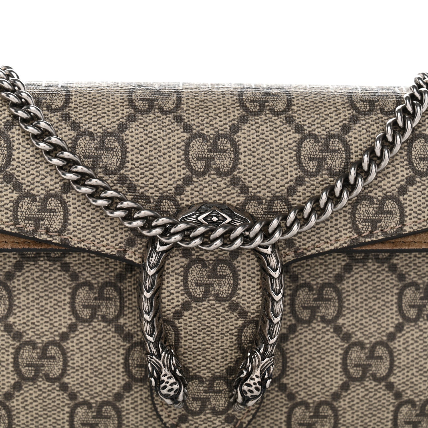 Gucci GG Supreme Monogram Super Mini Dionysus Shoulder Bag Taupe 8 of 10
