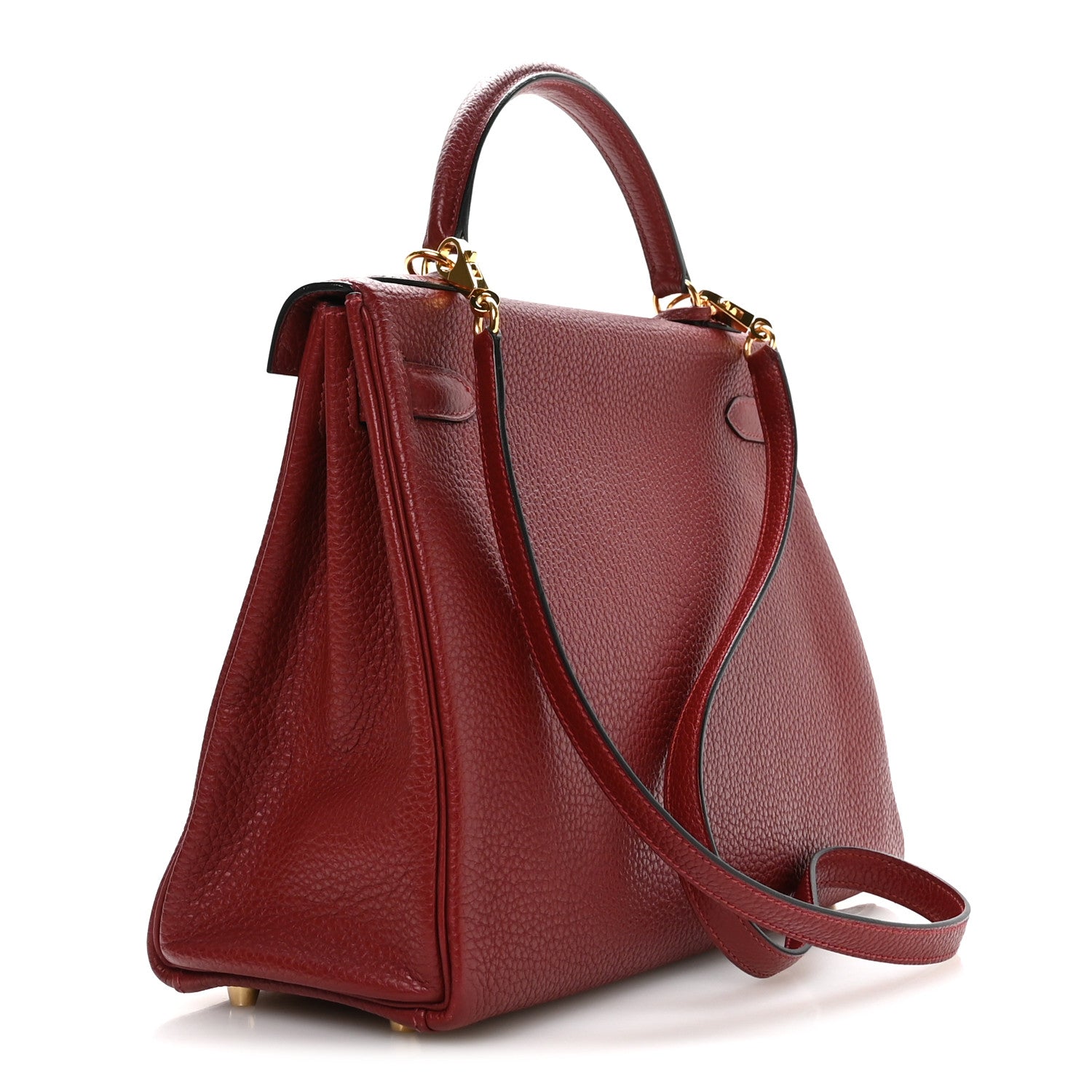 Hermes Togo Kelly Retourne 32 Rouge H 3 of 11