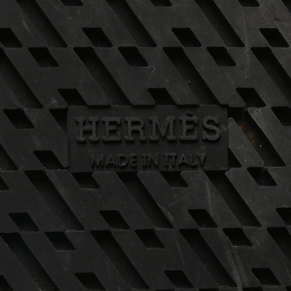 Hermes Calfskin Womens Empire Sandals 36.5 Black 7 of 9