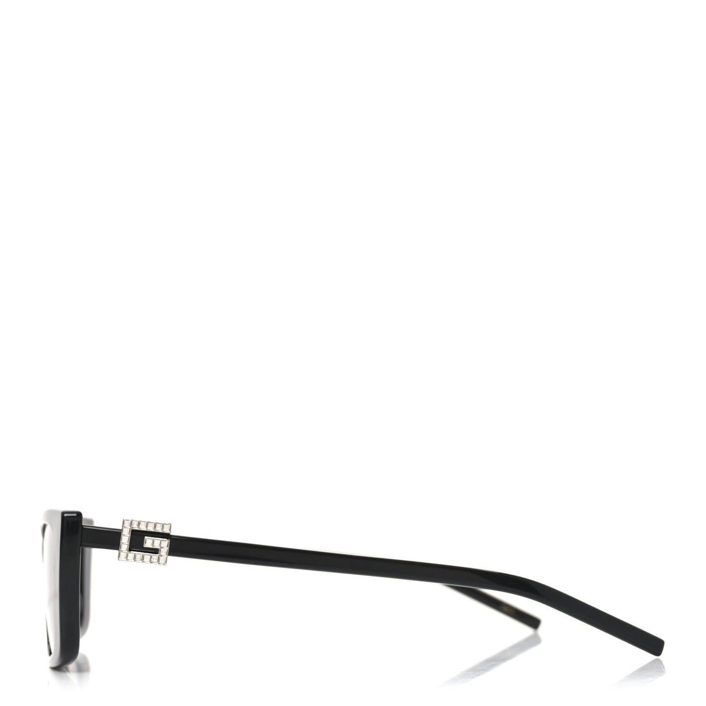 Acetate Crystal Rectangle Sunglasses GG1681S Black