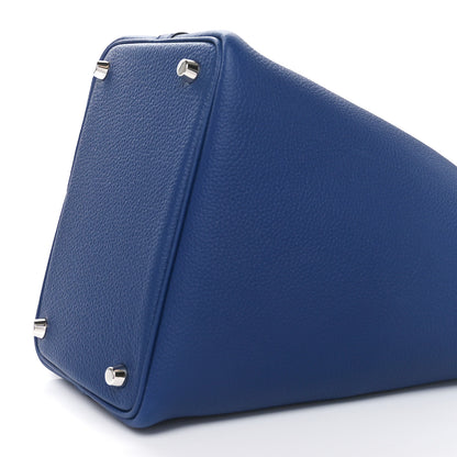 Hermes Taurillon Clemence Picotin Lock 18 PM Bleu Saphir 10 of 11