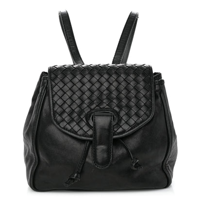Bottega Veneta Nappa Intrecciato Small Backpack Black 1 of 12