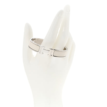 Hermes Enamel Narrow Clic Clac H Bracelet PM White 2 of 6